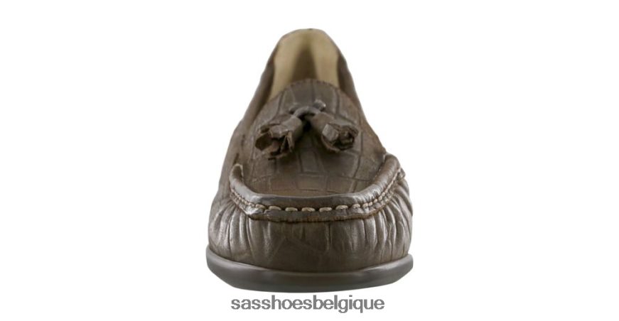 femmes polyvalent croco de bronze SAS espoir glisser sur mocassins VF6ZVJ210