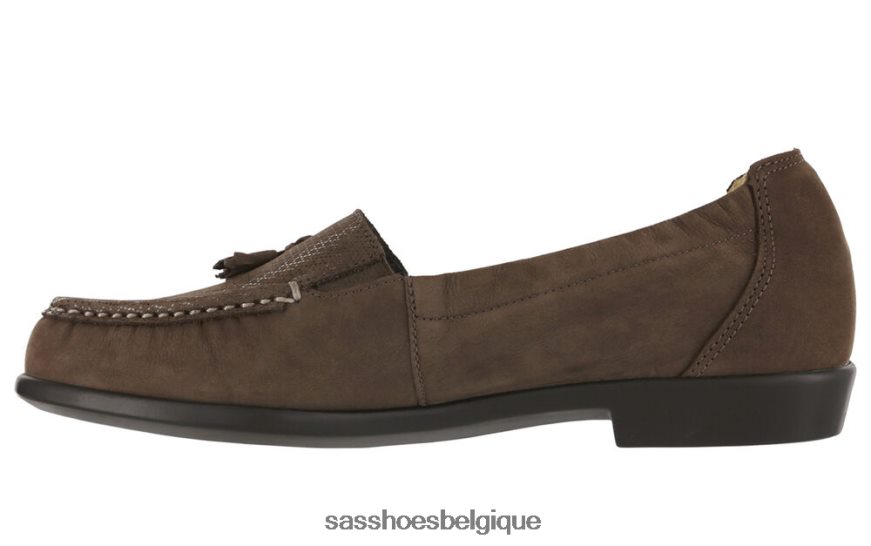 femmes polyvalent gazon brun SAS espoir glisser sur mocassins VF6ZVJ207