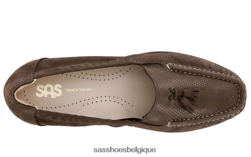 femmes polyvalent gazon brun SAS espoir glisser sur mocassins VF6ZVJ207