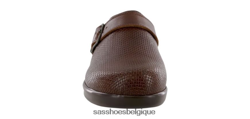 femmes polyvalent marron tissé SAS sabot glisser sur mocassins VF6ZVJ238