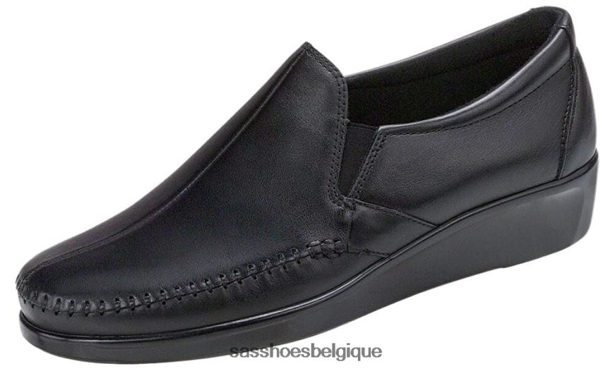 femmes polyvalent noir SAS mocassins à enfiler de rêve VF6ZVJ182