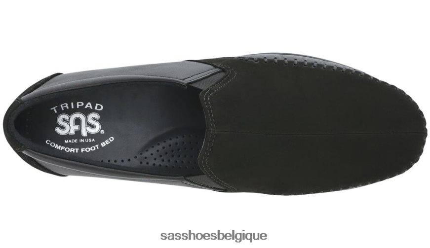 femmes polyvalent noir anthracite SAS mocassins à enfiler de rêve VF6ZVJ188