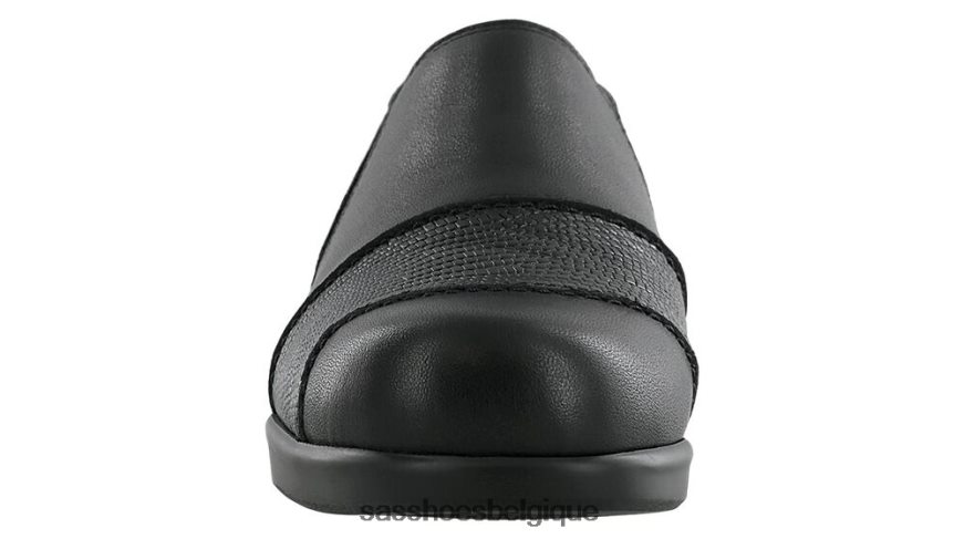 femmes polyvalent noir/lézard SAS mocassins à enfiler nora VF6ZVJ246