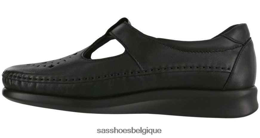 femmes polyvalent noir lisse SAS mocassins à enfiler en saule VF6ZVJ233