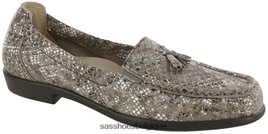 femmes polyvalent or multiserpent SAS espoir glisser sur mocassins VF6ZVJ204