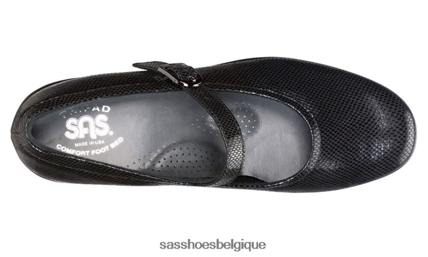 femmes polyvalent serpent noir SAS chaussure maria mary jane VF6ZVJ175