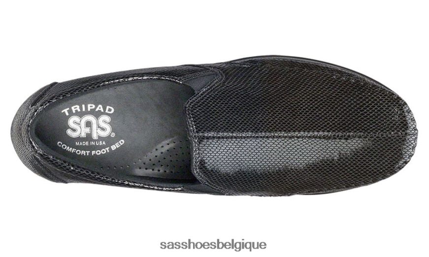 femmes polyvalent serpent noir SAS mocassins à enfiler de rêve VF6ZVJ181