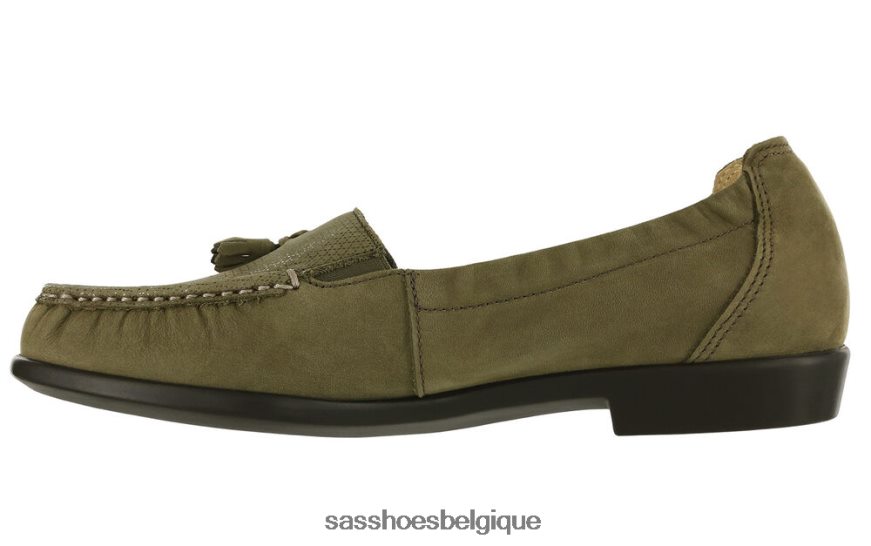 femmes polyvalent toundra verte SAS espoir glisser sur mocassins VF6ZVJ209