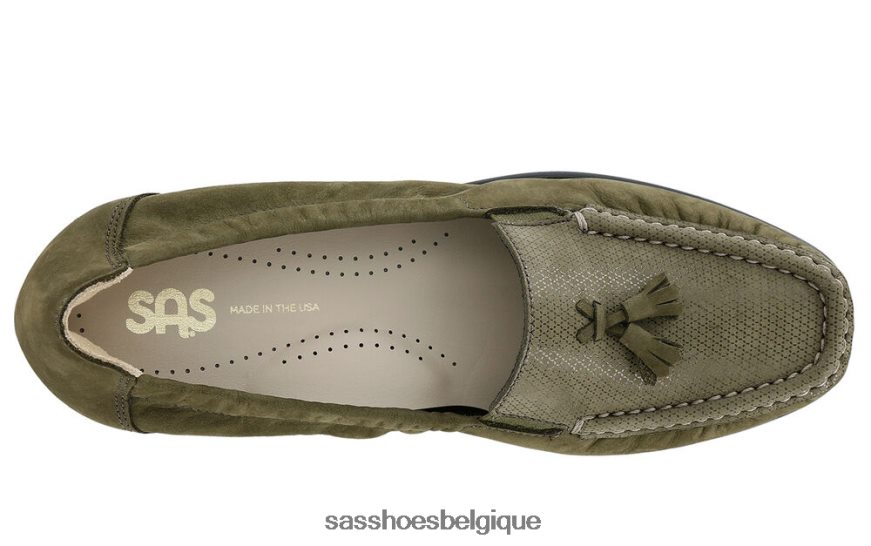 femmes polyvalent toundra verte SAS espoir glisser sur mocassins VF6ZVJ209