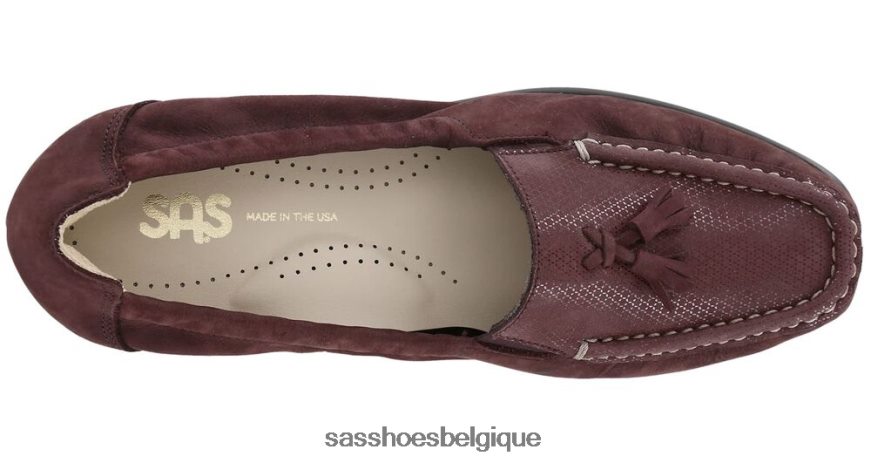 femmes polyvalent vin de Webster SAS espoir glisser sur mocassins VF6ZVJ208