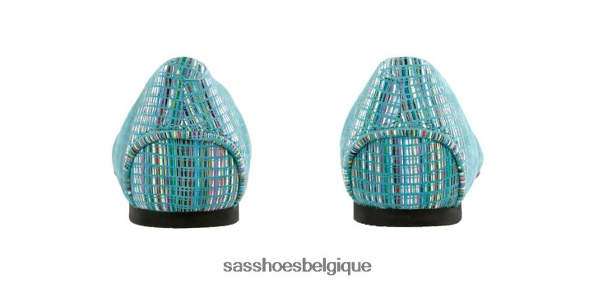 femmes inspiré arc-en-ciel turquoise SAS mocassins à enfiler lacey VF6ZVJ385