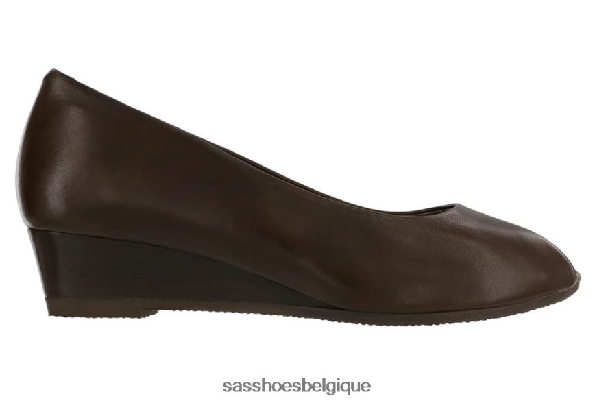 femmes inspiré brun SAS compensée scarlett peep toe VF6ZVJ374