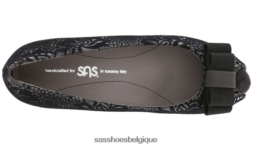 femmes inspiré fleuri noir SAS ava peep toe wedge VF6ZVJ402