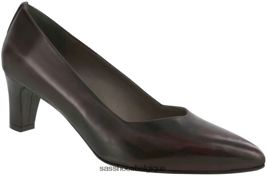femmes inspiré fourmi bordeaux SAS francessa escarpin à bout pointu VF6ZVJ349