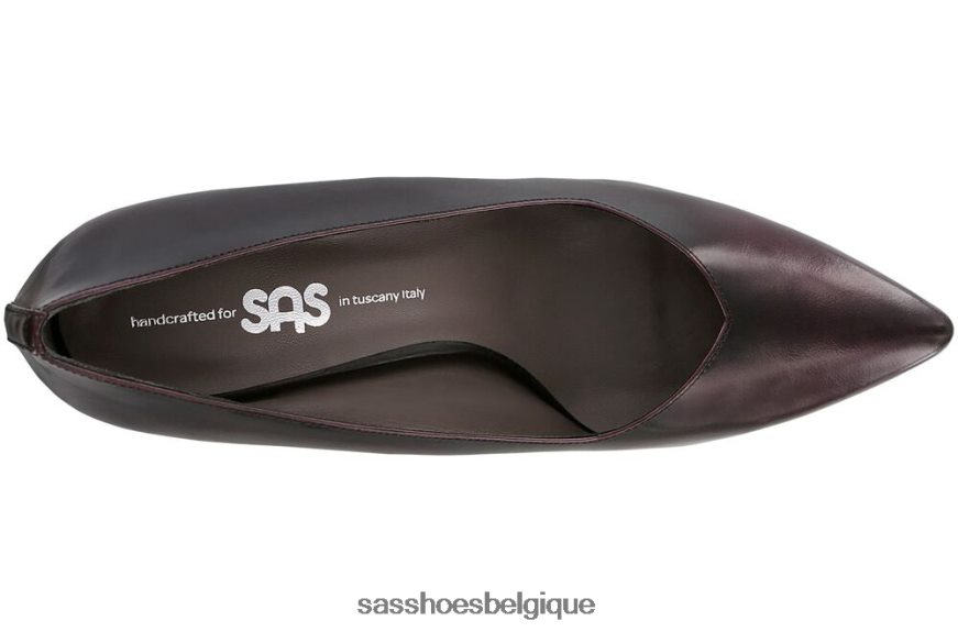 femmes inspiré fourmi bordeaux SAS francessa escarpin à bout pointu VF6ZVJ349
