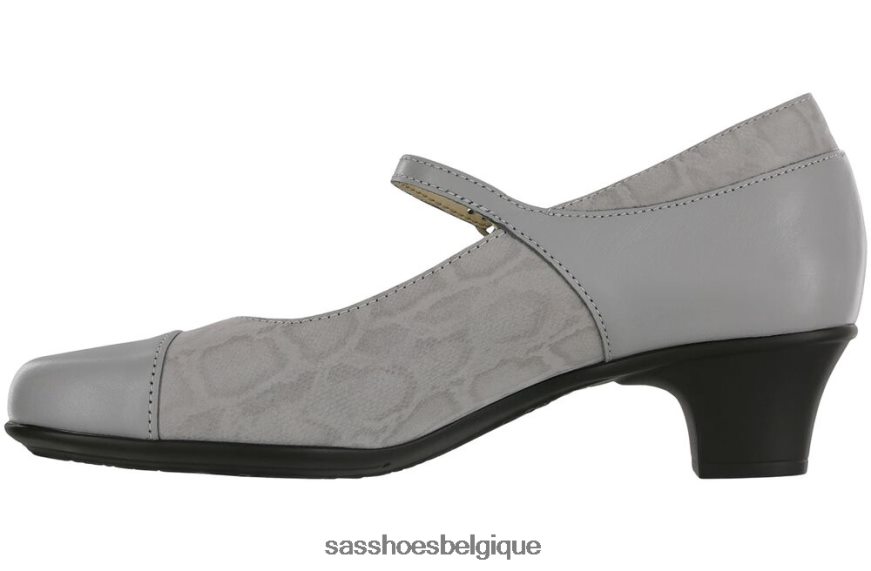 femmes inspiré gris/serpent SAS talon isabel mary jane VF6ZVJ334