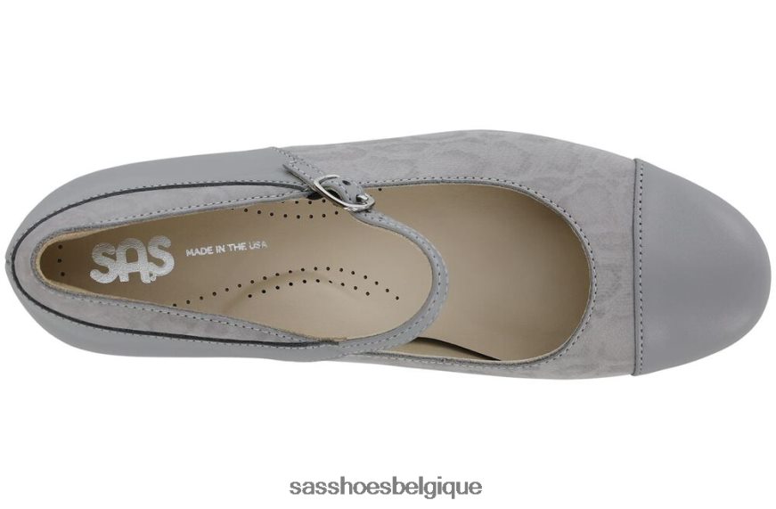 femmes inspiré gris/serpent SAS talon isabel mary jane VF6ZVJ334