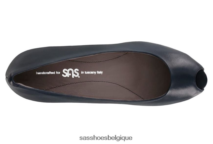 femmes inspiré marine SAS compensée scarlett peep toe VF6ZVJ373