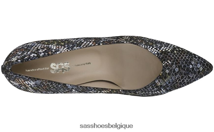 femmes inspiré multi serpent noir SAS talon chaton moxie VF6ZVJ359