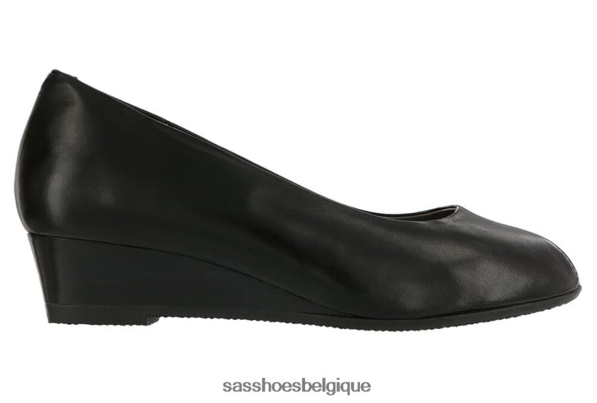 femmes inspiré noir SAS compensée scarlett peep toe VF6ZVJ345