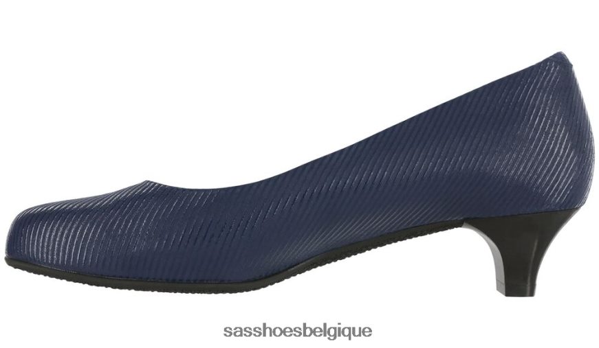 femmes inspiré rayure marine SAS talon de chaton elaine VF6ZVJ370