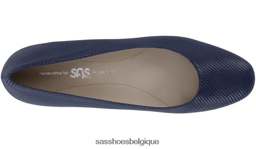 femmes inspiré rayure marine SAS talon de chaton elaine VF6ZVJ370