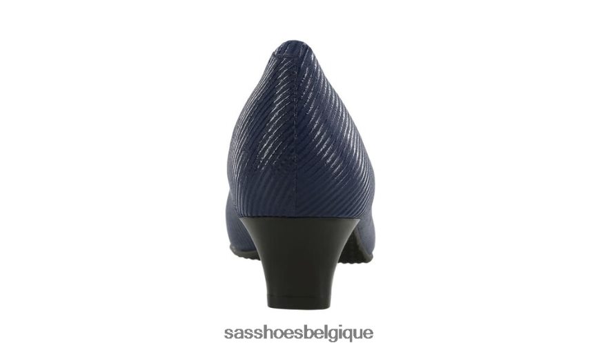 femmes inspiré rayure marine SAS talon de chaton elaine VF6ZVJ370