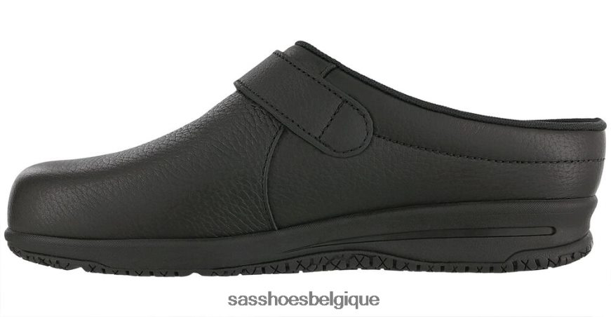 femmes élégant noir SAS clog mocassin antidérapant VF6ZVJ409