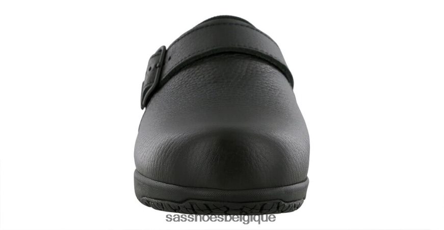 femmes élégant noir SAS clog mocassin antidérapant VF6ZVJ409