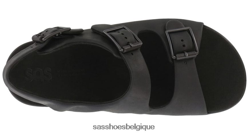 Hommes polyvalent ours noir SAS sandale à bride talon bravo VF6ZVJ536